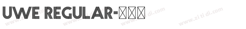 uwe Regular字体转换